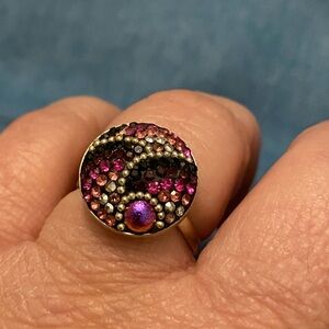 Elegant Multicolor Crystal Ring
